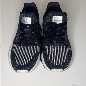 Black and silver metallic size 7.5